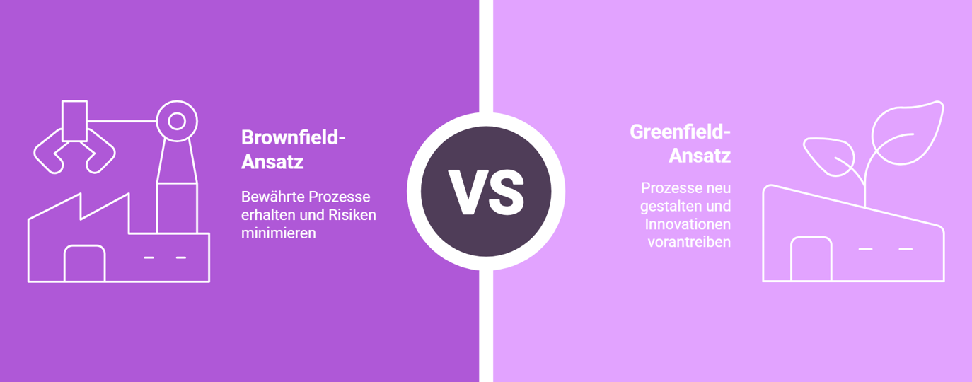Greenfield vs. Brownfield: Transformationsansätze für ERP-Projekte